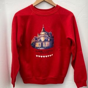 Vintage Magic Castle red sweatshirt